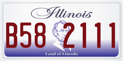 IL license plate B582111