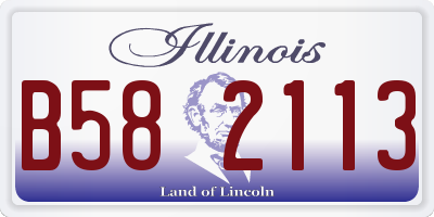IL license plate B582113