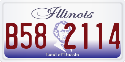 IL license plate B582114