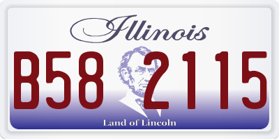 IL license plate B582115
