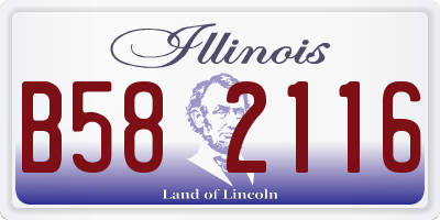 IL license plate B582116