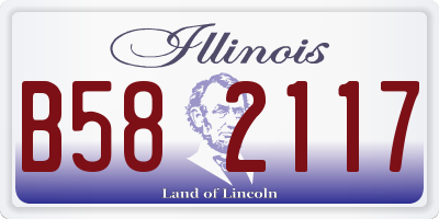 IL license plate B582117