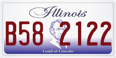 IL license plate B582122
