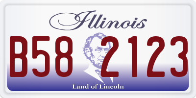 IL license plate B582123