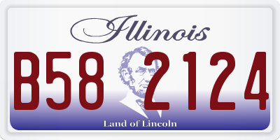 IL license plate B582124