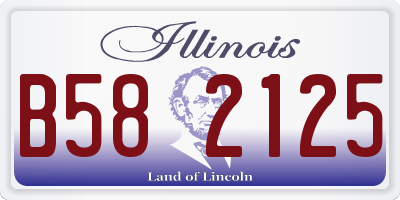IL license plate B582125