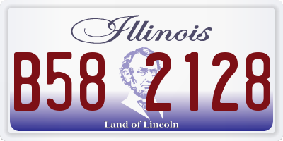IL license plate B582128