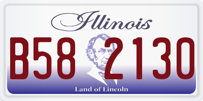 IL license plate B582130