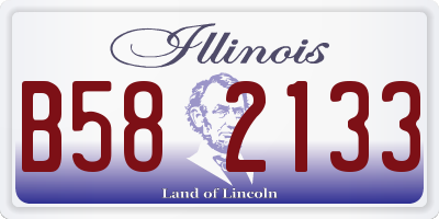 IL license plate B582133