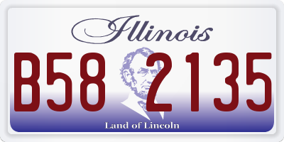 IL license plate B582135