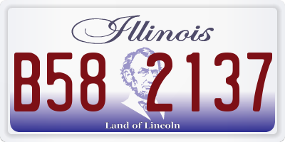 IL license plate B582137