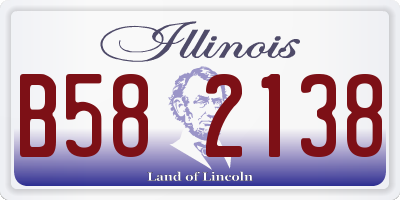 IL license plate B582138