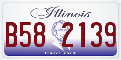 IL license plate B582139