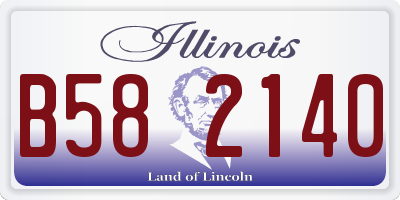 IL license plate B582140