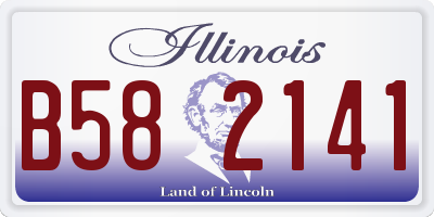 IL license plate B582141