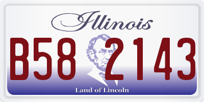 IL license plate B582143