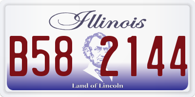 IL license plate B582144