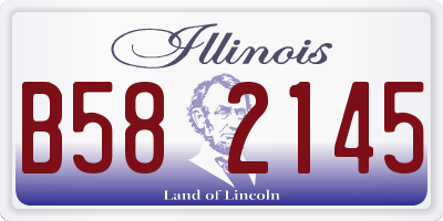 IL license plate B582145