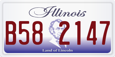 IL license plate B582147
