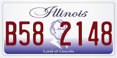 IL license plate B582148
