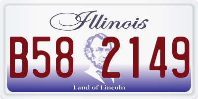 IL license plate B582149
