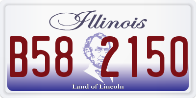 IL license plate B582150