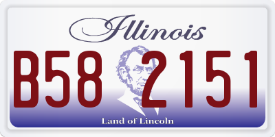 IL license plate B582151