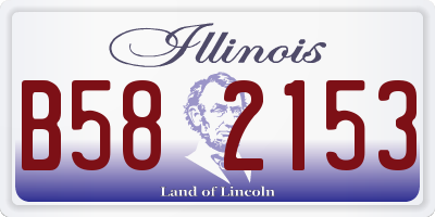 IL license plate B582153