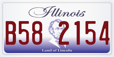 IL license plate B582154