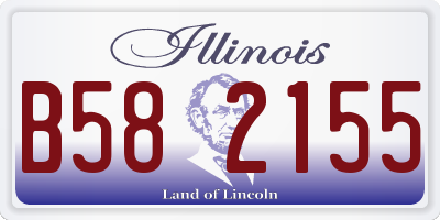 IL license plate B582155