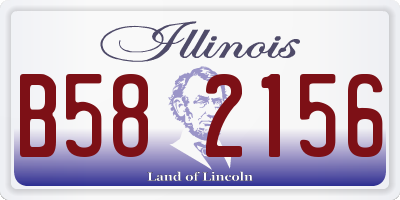 IL license plate B582156
