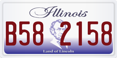 IL license plate B582158