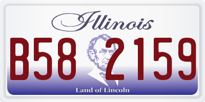 IL license plate B582159