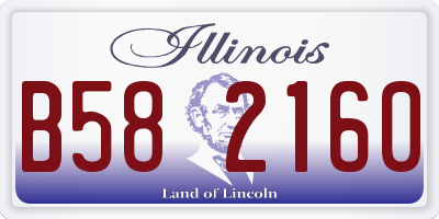 IL license plate B582160