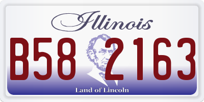 IL license plate B582163