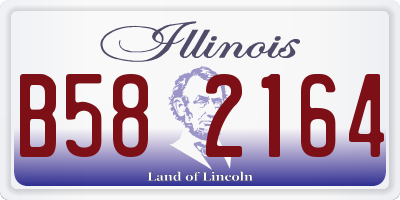 IL license plate B582164