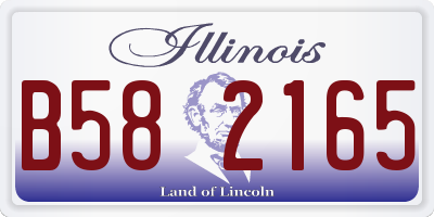 IL license plate B582165