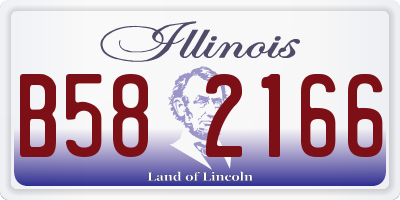 IL license plate B582166