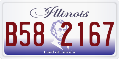 IL license plate B582167