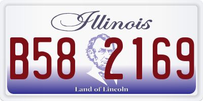 IL license plate B582169