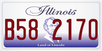 IL license plate B582170