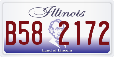 IL license plate B582172