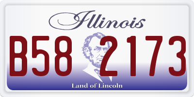 IL license plate B582173