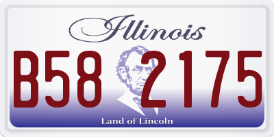 IL license plate B582175