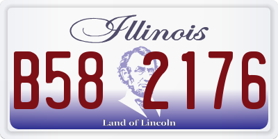 IL license plate B582176