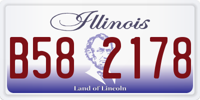 IL license plate B582178