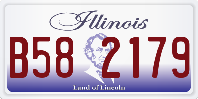 IL license plate B582179