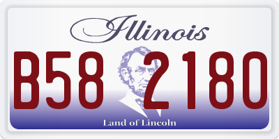 IL license plate B582180