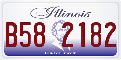 IL license plate B582182