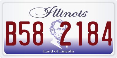 IL license plate B582184